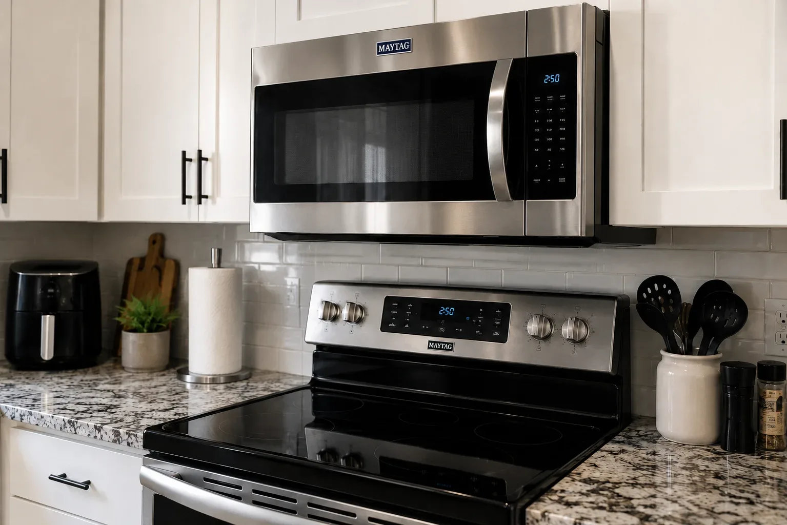 Modern kitchen with high-end appliances